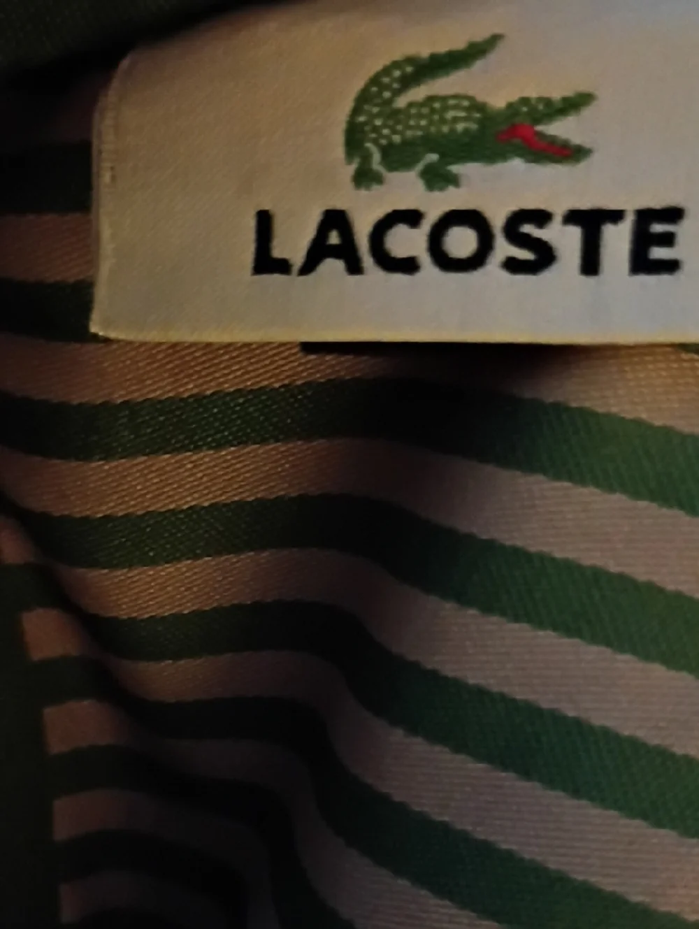 Lacoste White Pique Crossbody Pouch - Picture 11 of 11